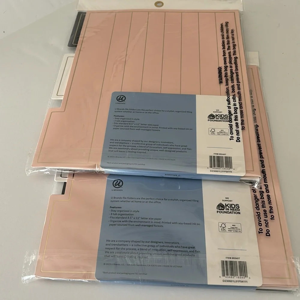 U Brand Pop Floral File Folders 2-6 Count